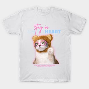 Stay In Sweet Heart Cat Cute T-Shirt